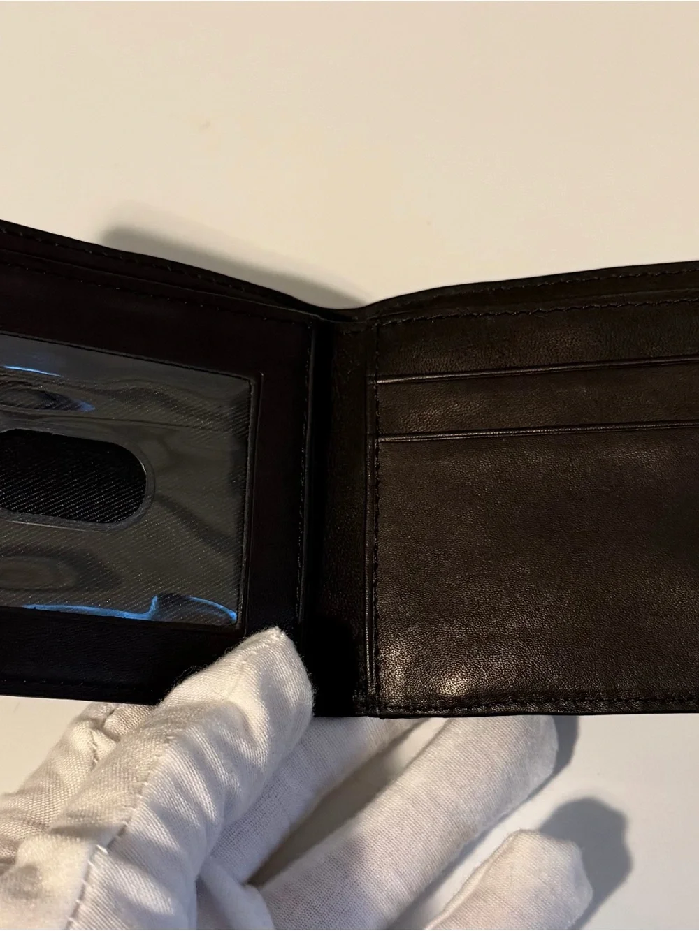 Wilsons Leather Slim Black Leather Bi-Fold Wallet